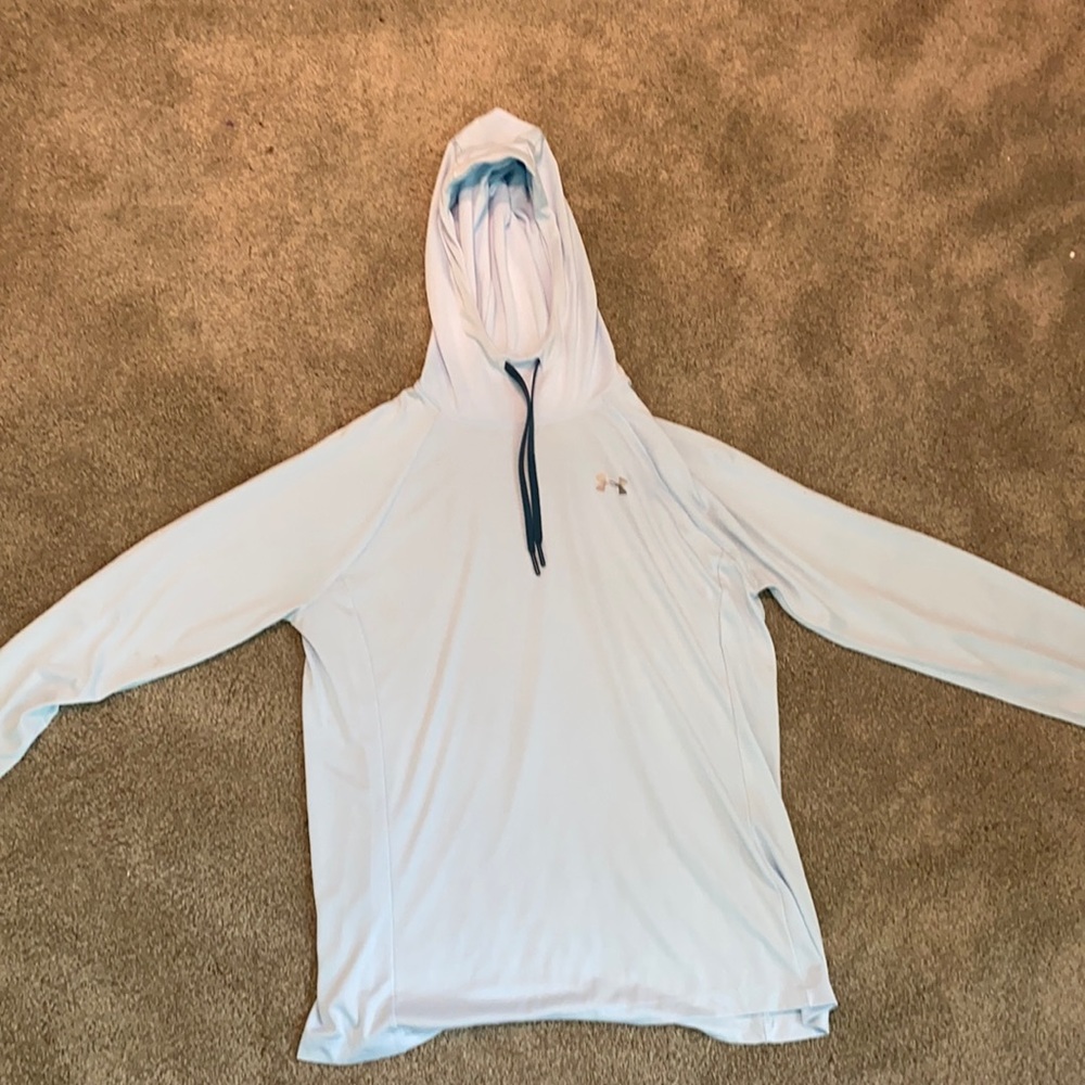 Pale blue under armor hoodie